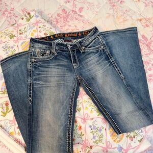 Rock Revival Women's Flare Jeans in Blue